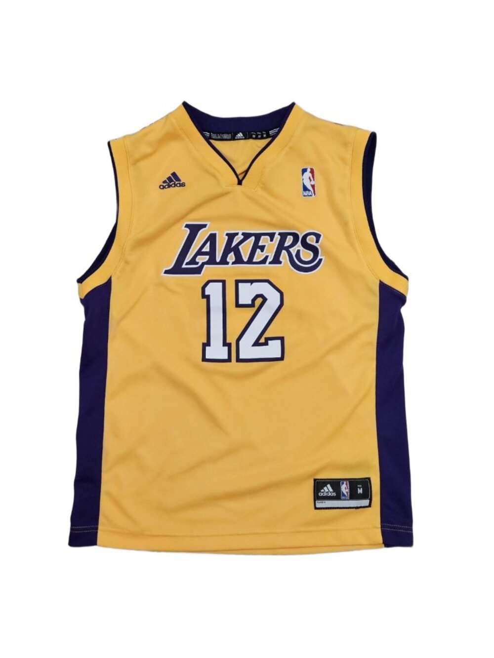 Dwight Howard Lakers #12 Adidas Jersey Youth M Gold
